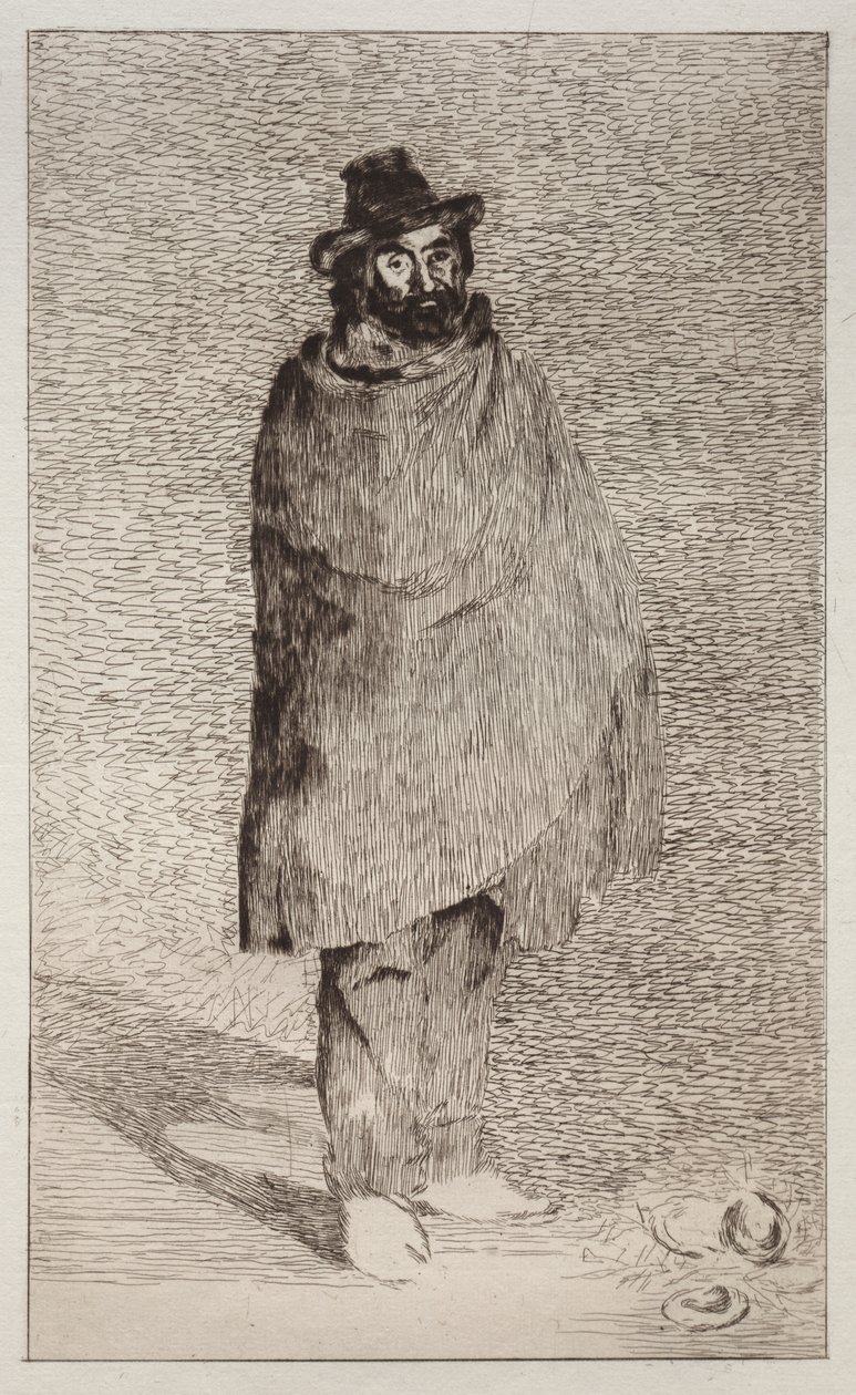 El filósofo (aguafuerte y punta seca) de Édouard Manet