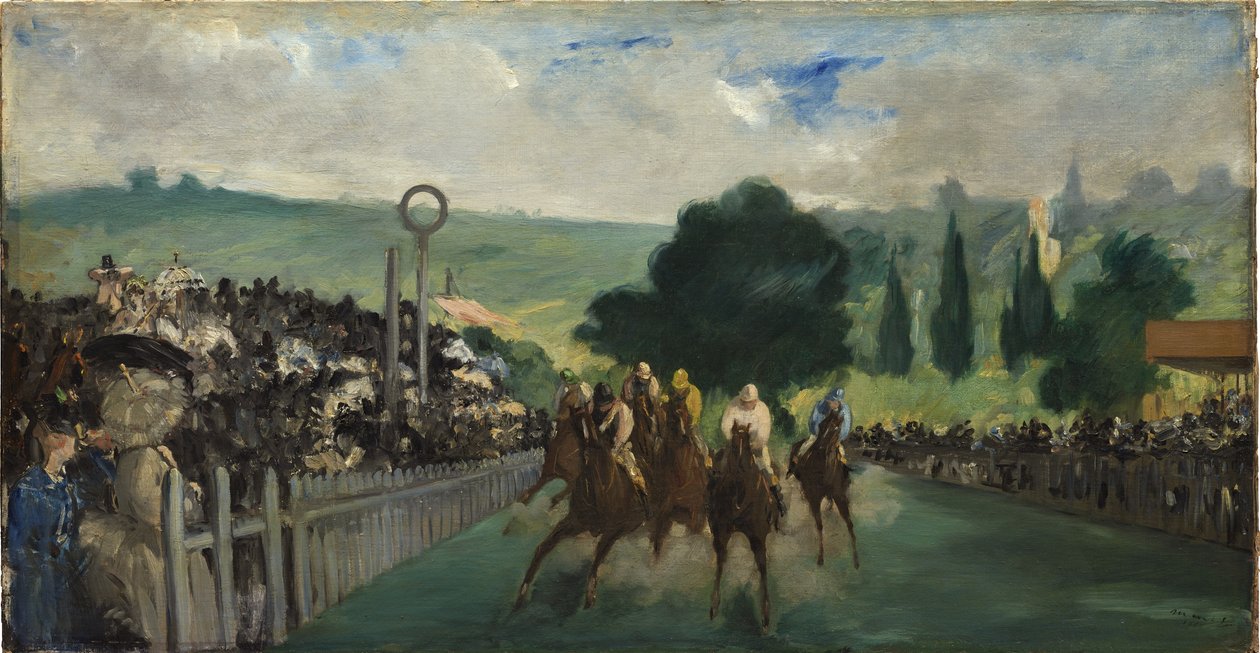 Las carreras en Longchamp, 1866 de Édouard Manet