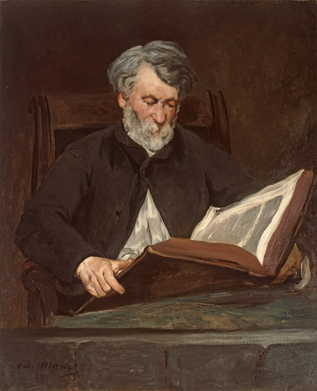 El lector de Édouard Manet