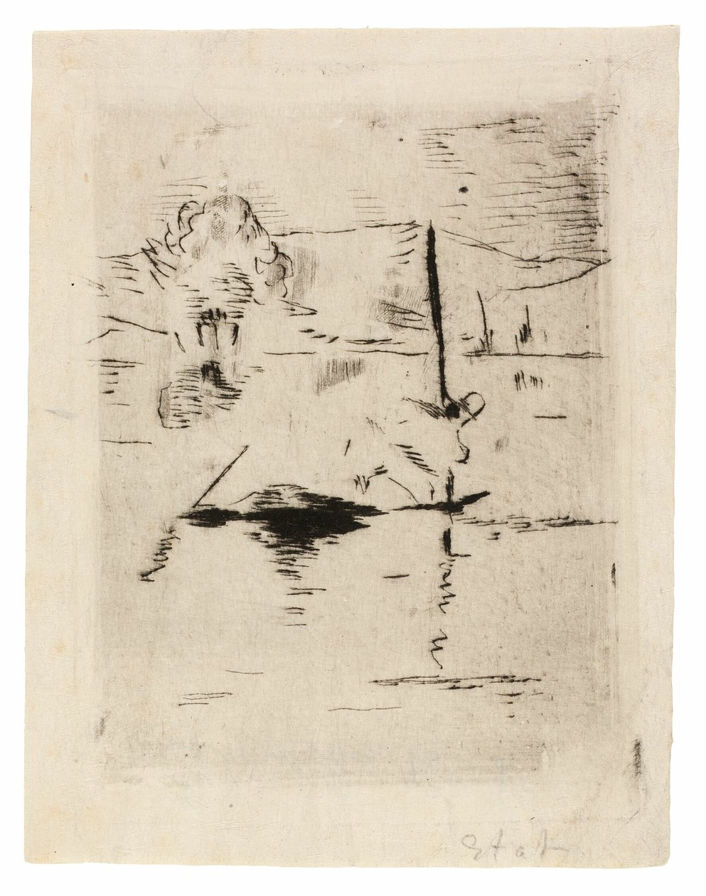 El río en la llanura de Édouard Manet