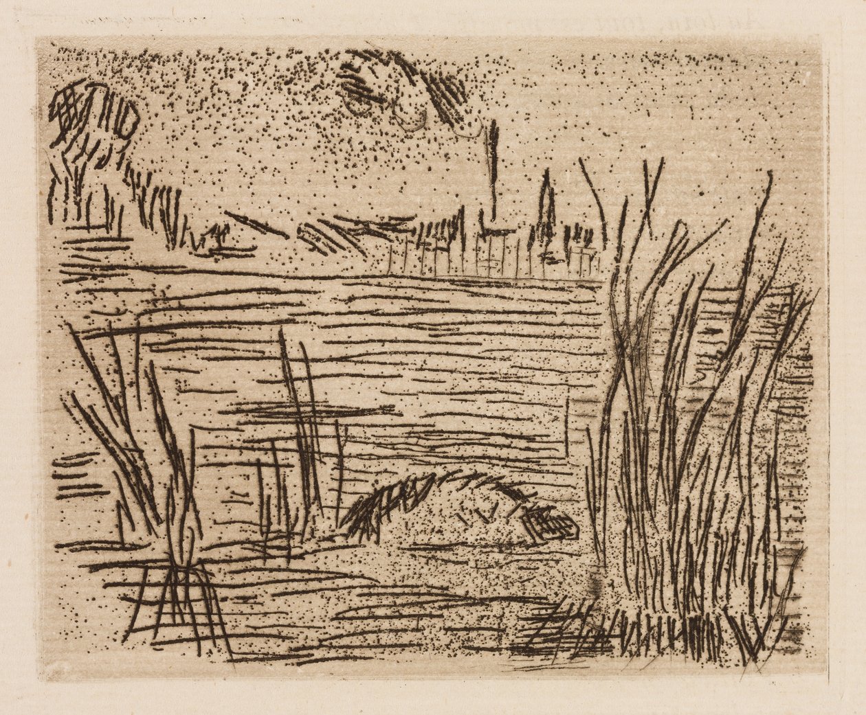 El río en la llanura, lámina 4 de Le Fleuve de Édouard Manet