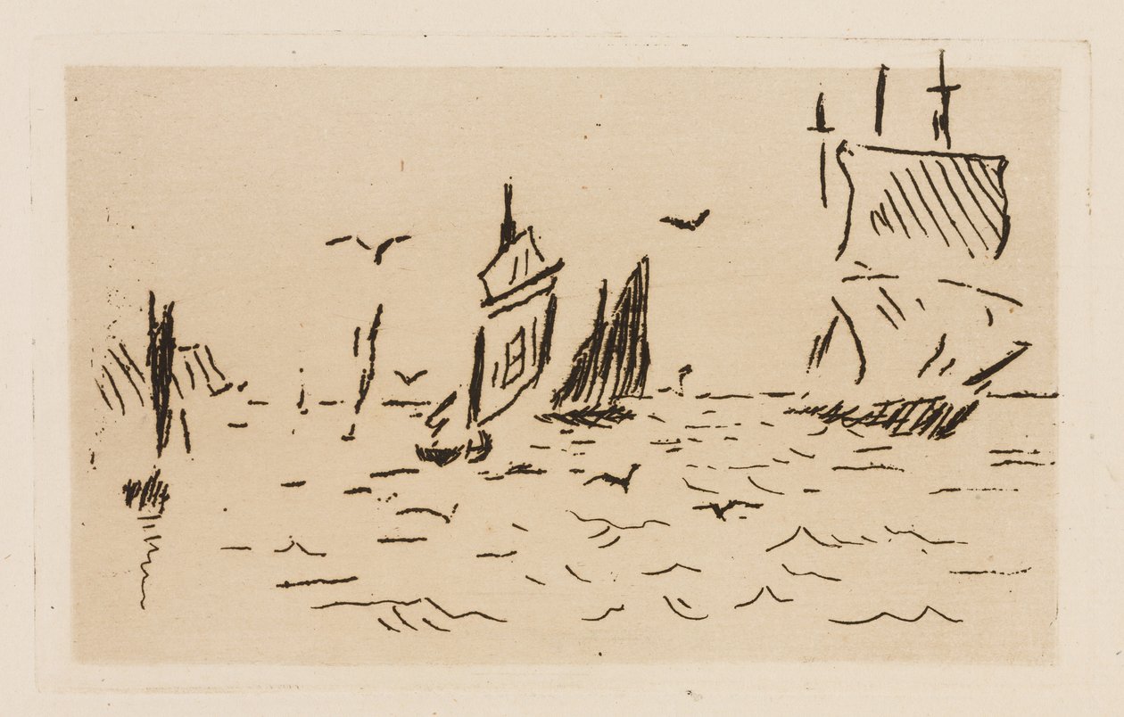 El mar, plato 7 de Le Fleuve de Édouard Manet