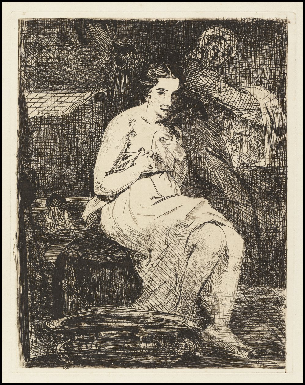La toilette, 1862 de Édouard Manet