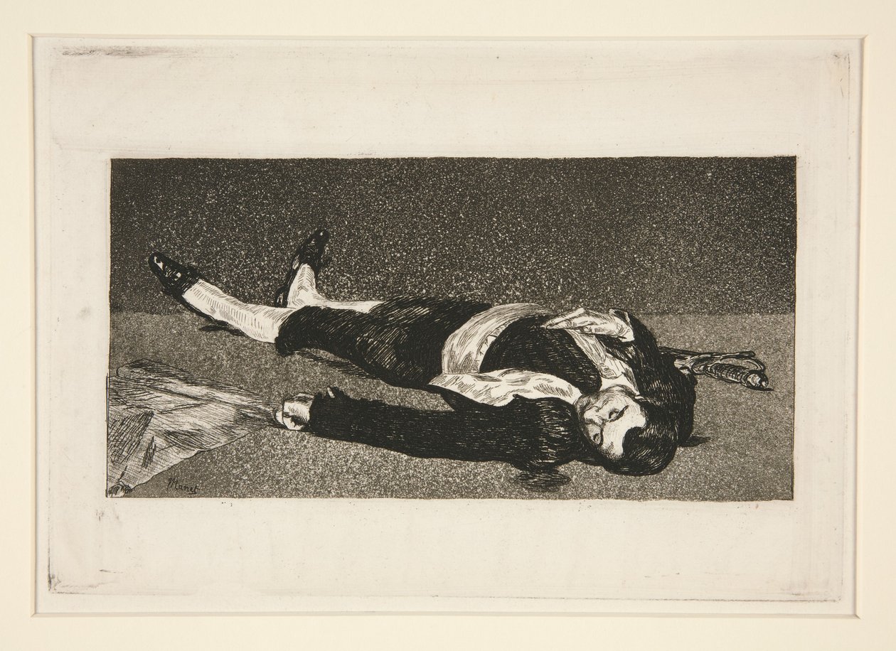 Torero muerto (Dead Toreador) de Édouard Manet