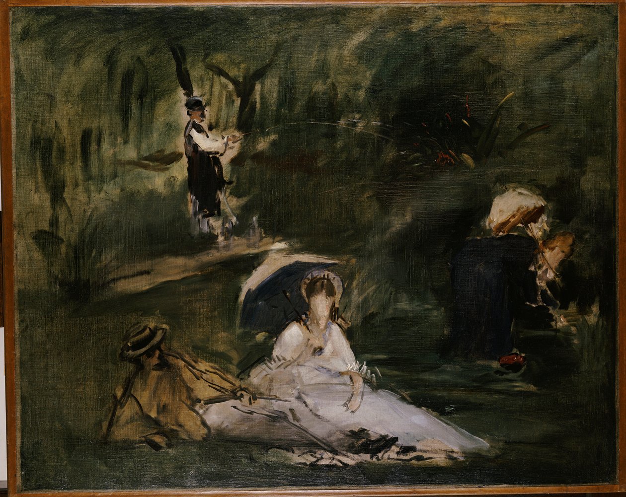 Bajo los Árboles de Édouard Manet