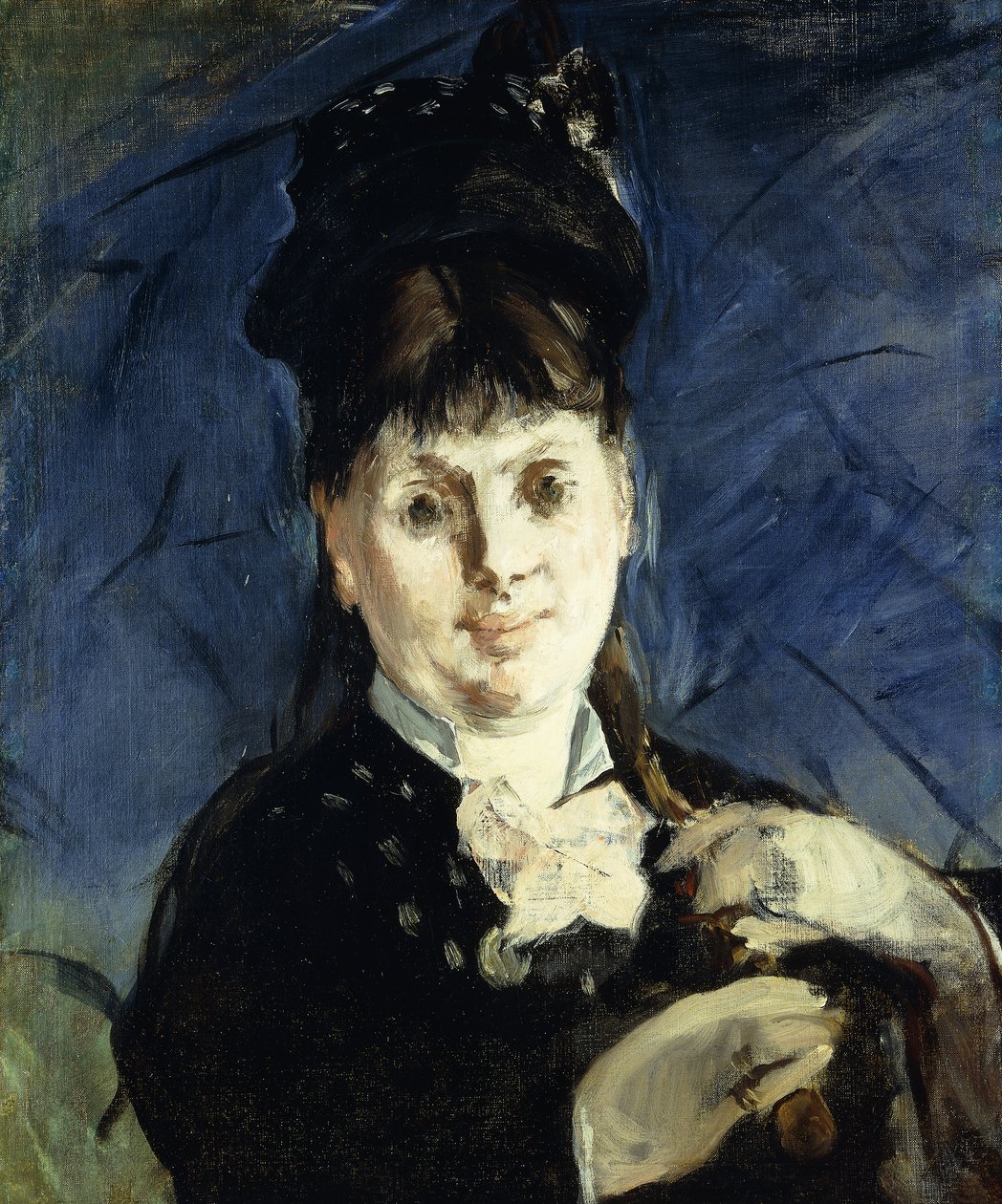 Mujer y una sombrilla, c.1875 de Édouard Manet