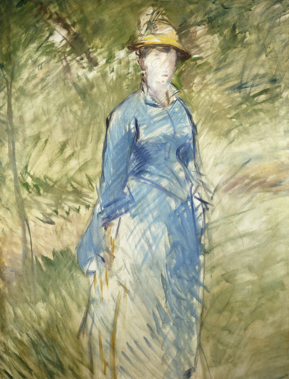 Joven Mujer en la Vegetación de Édouard Manet