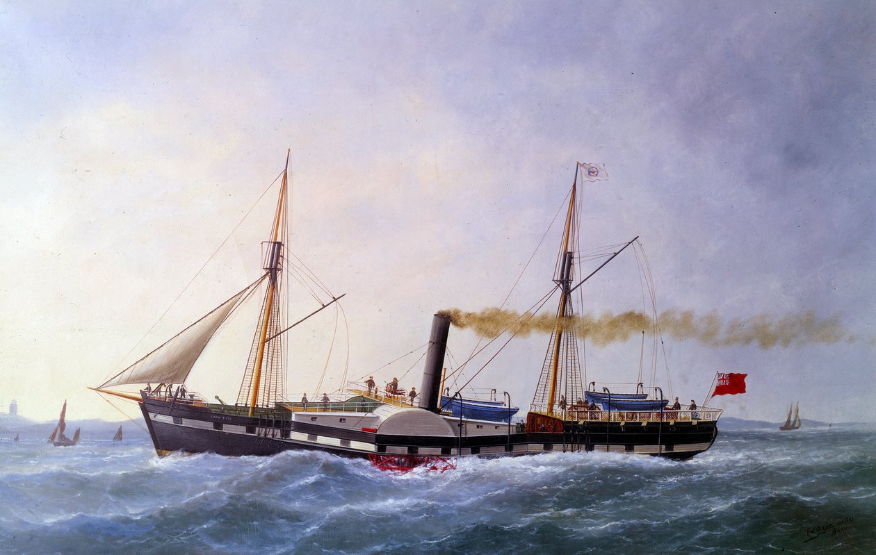 El vapor de John Bull de Edouard Marie Adam