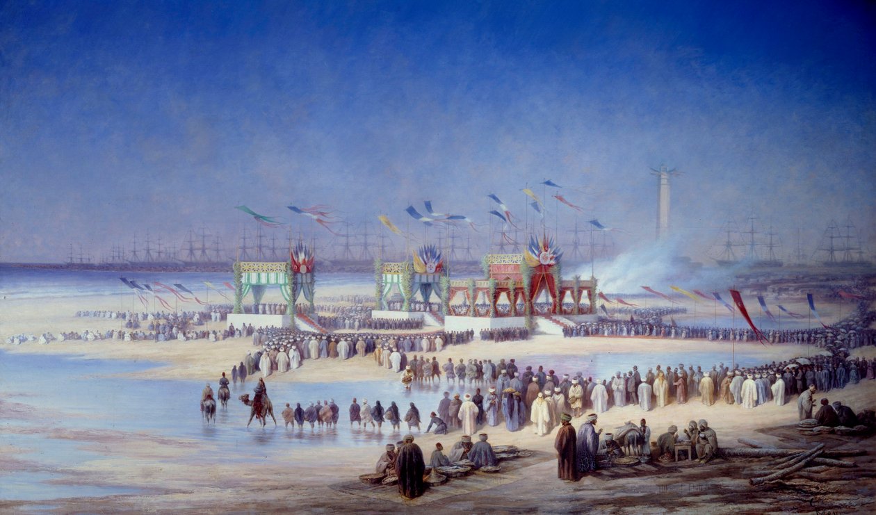 Ceremonia de la inauguración del Canal de Suez en Port Said, 17 de noviembre de Edouard Riou