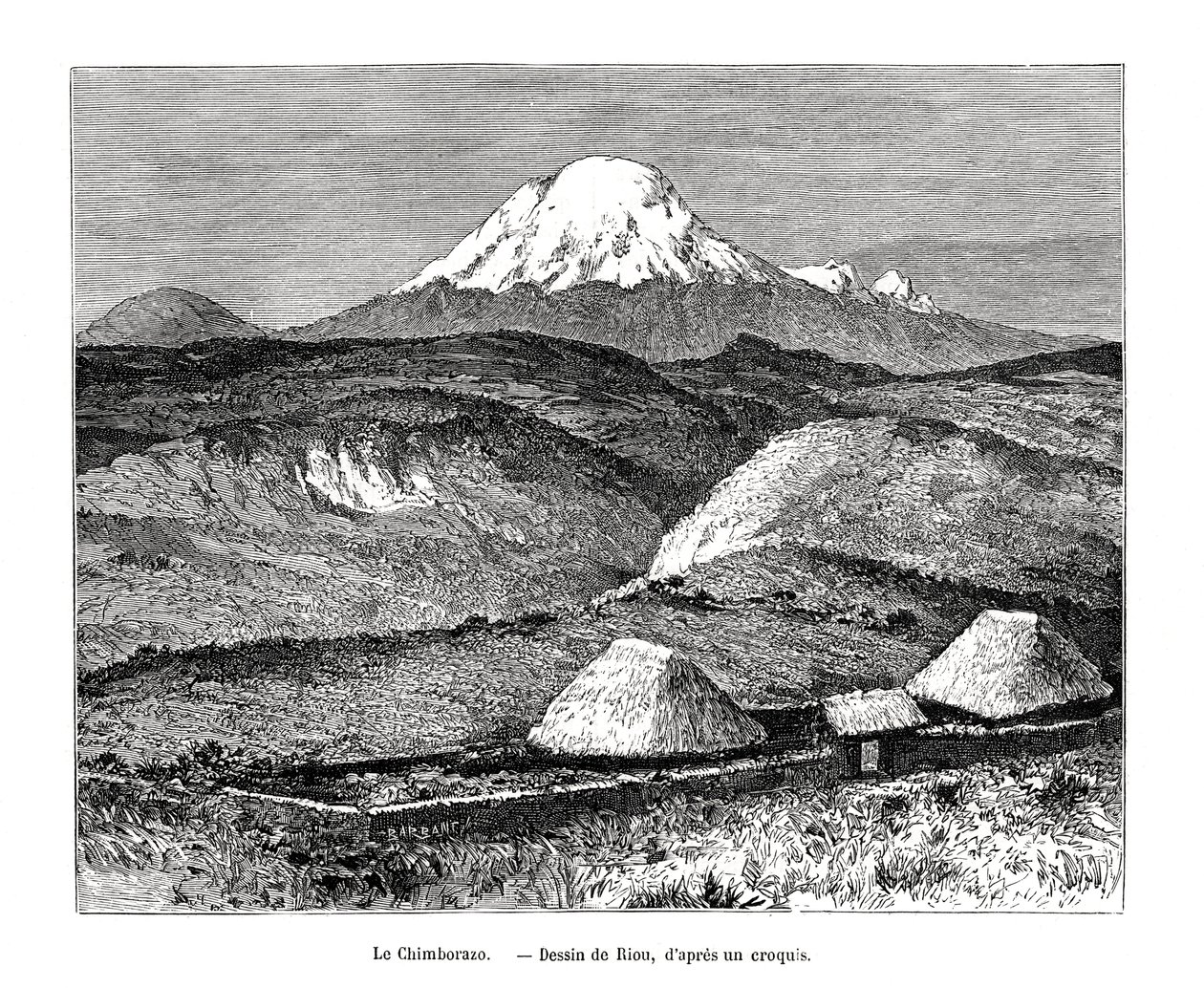 Monte Chimborazo, Ecuador de Edouard Riou