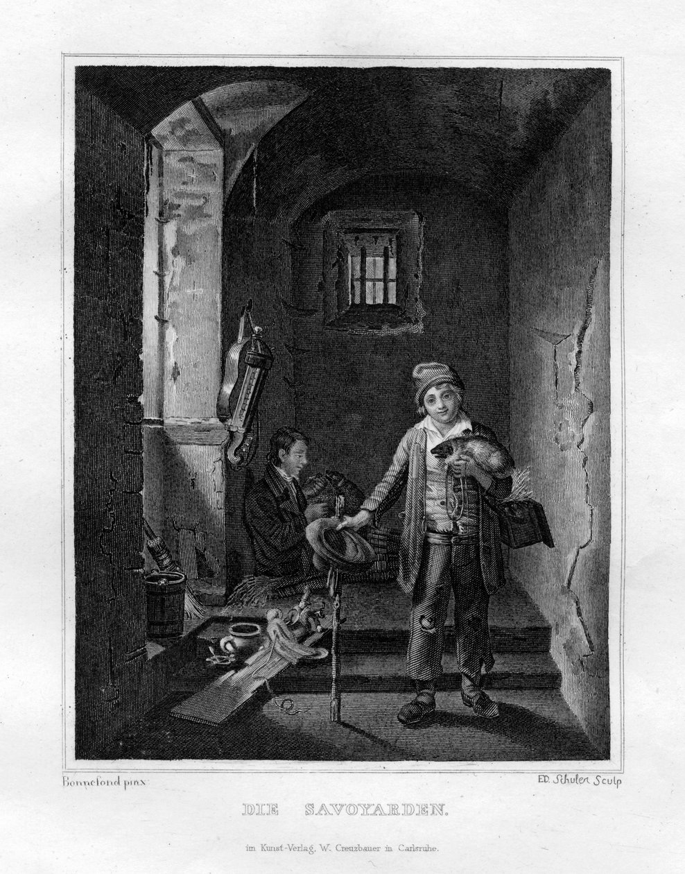 Savoyards, c. 1833 de Edouard Schuler