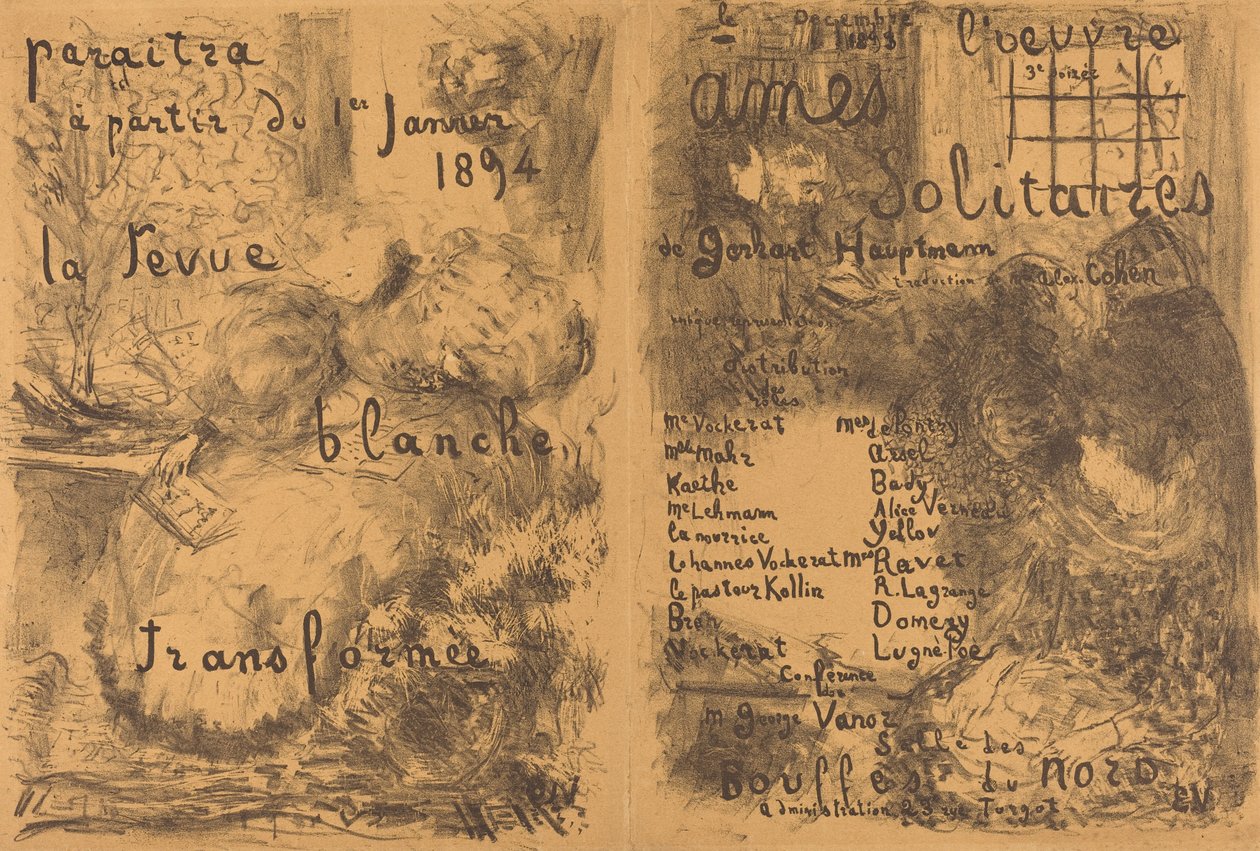 Almas solitarias, 1893 de Edouard Vuillard