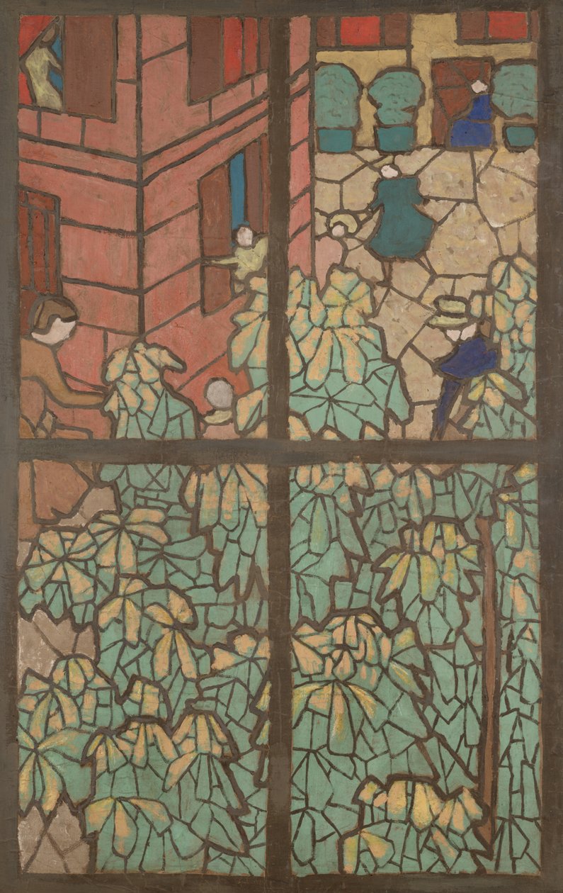Castaños, un Cartón para una Ventana de Vidrieras de Tiffany de Edouard Vuillard