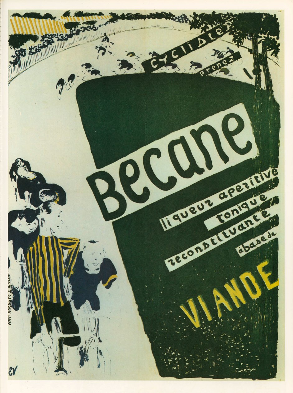 Edouard Vuillard: Becane - licor tónico aperitivo ... (litografía) de Edouard Vuillard