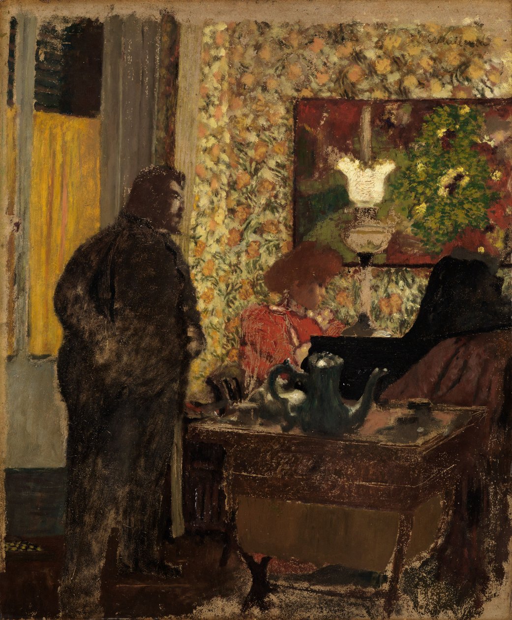 Interior con Misia Natanson al piano de Edouard Vuillard