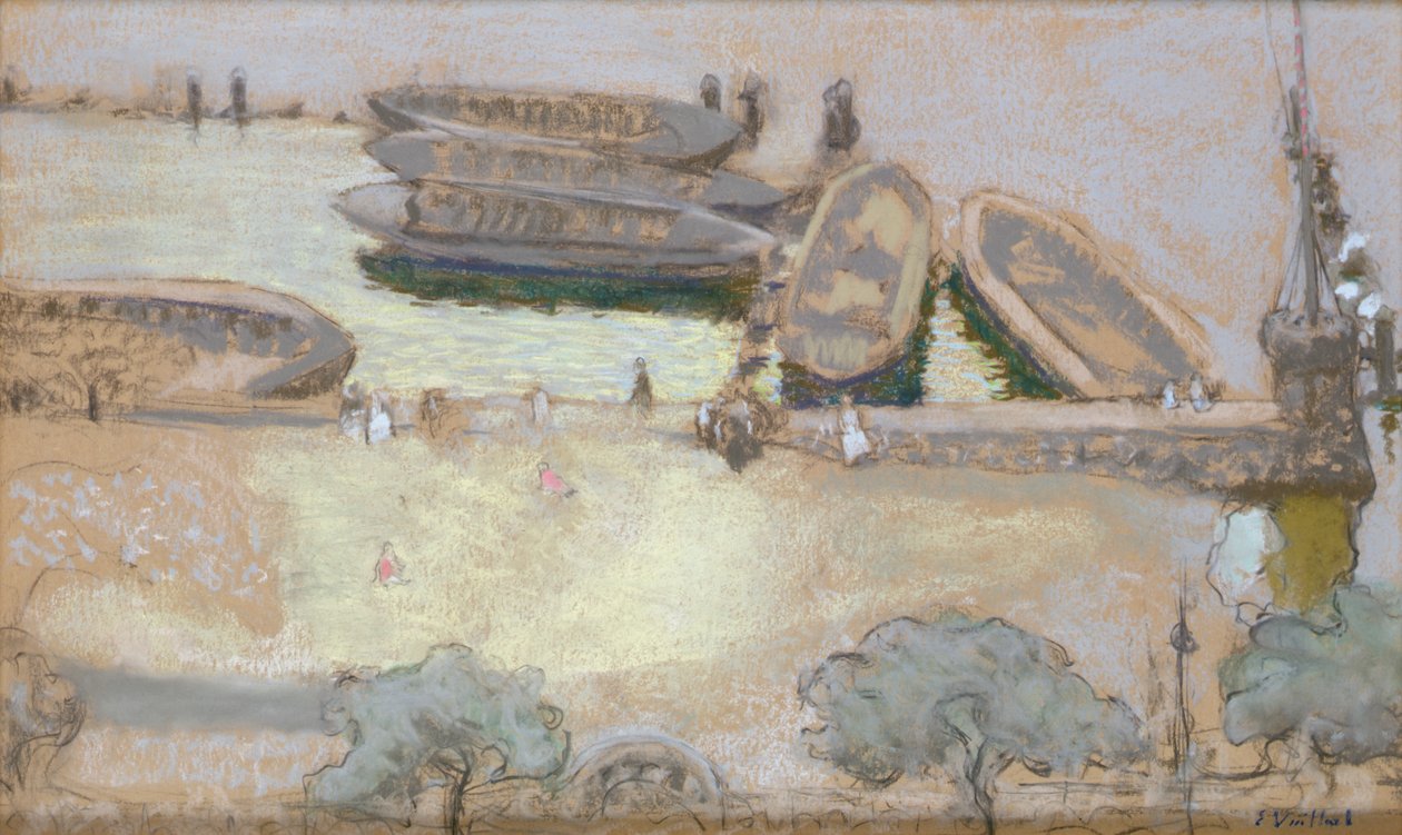 Loschplatz en el Aussenalster, 1913 de Edouard Vuillard