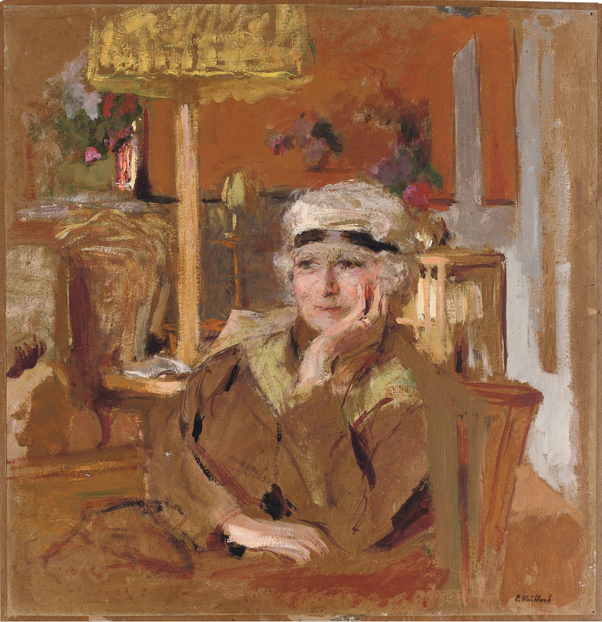 Lucy Hessel con una cinta de terciopelo negro, c.1921-25 de Edouard Vuillard
