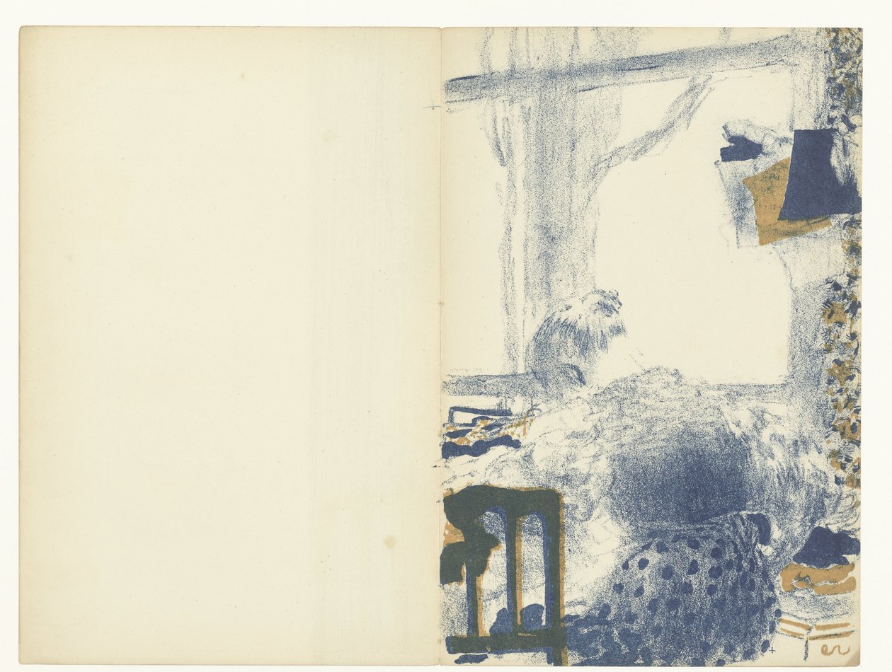 La costurera se sienta junto a la ventana en el interior La modista de Edouard Vuillard