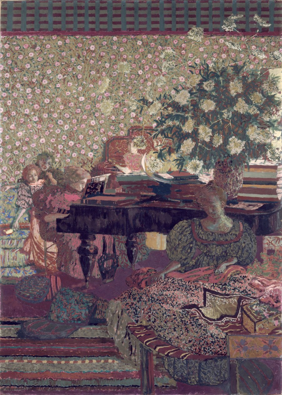 Personajes en un interior. La música de Edouard Vuillard