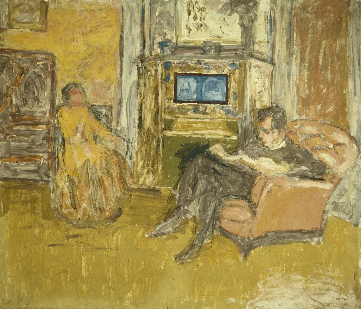 Estudio para un retrato de Sr. de Edouard Vuillard