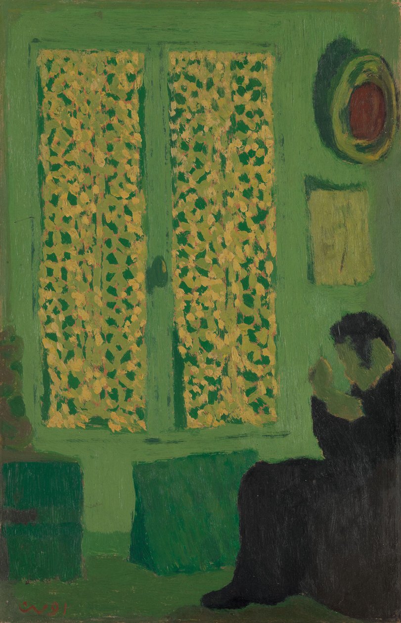 El interior verde, 1891 de Edouard Vuillard