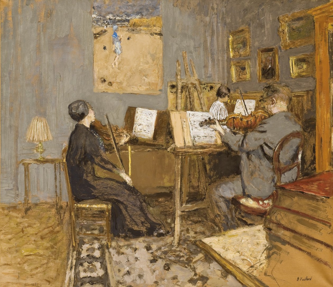 El concierto matinal, Place Vintimille, 1937-1938 de Edouard Vuillard