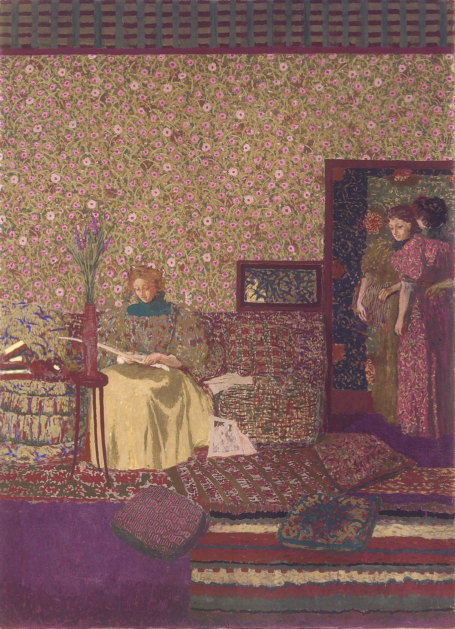 La privacidad. Decoración para la biblioteca del Dr. Vaquez de Edouard Vuillard