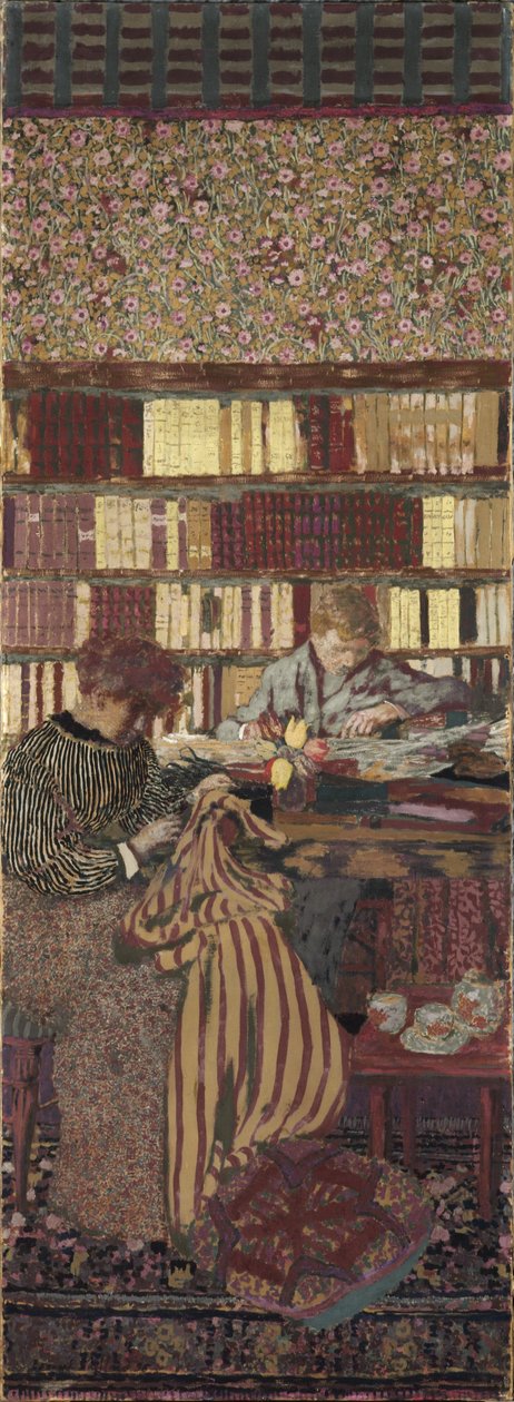La privacidad. Decoración para la Biblioteca del Dr. Vaquez de Edouard Vuillard