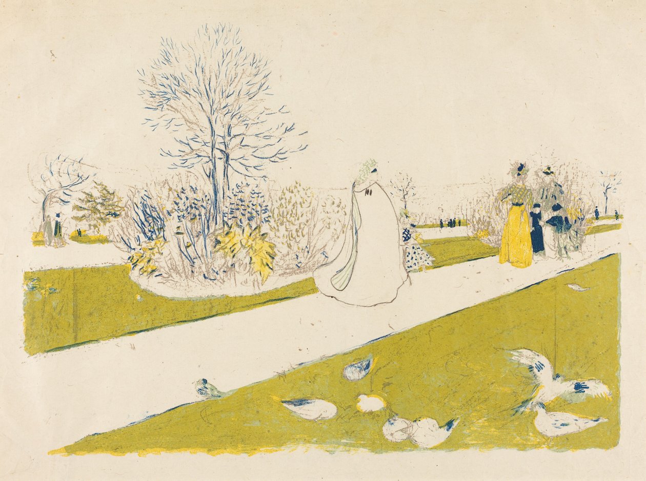 El jardín de las Tullerías de Edouard Vuillard