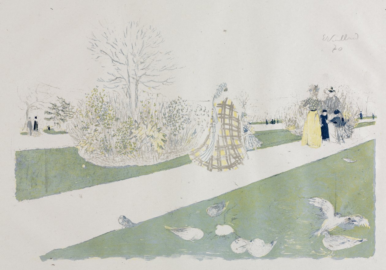 El Jardín de las Tullerías de Edouard Vuillard