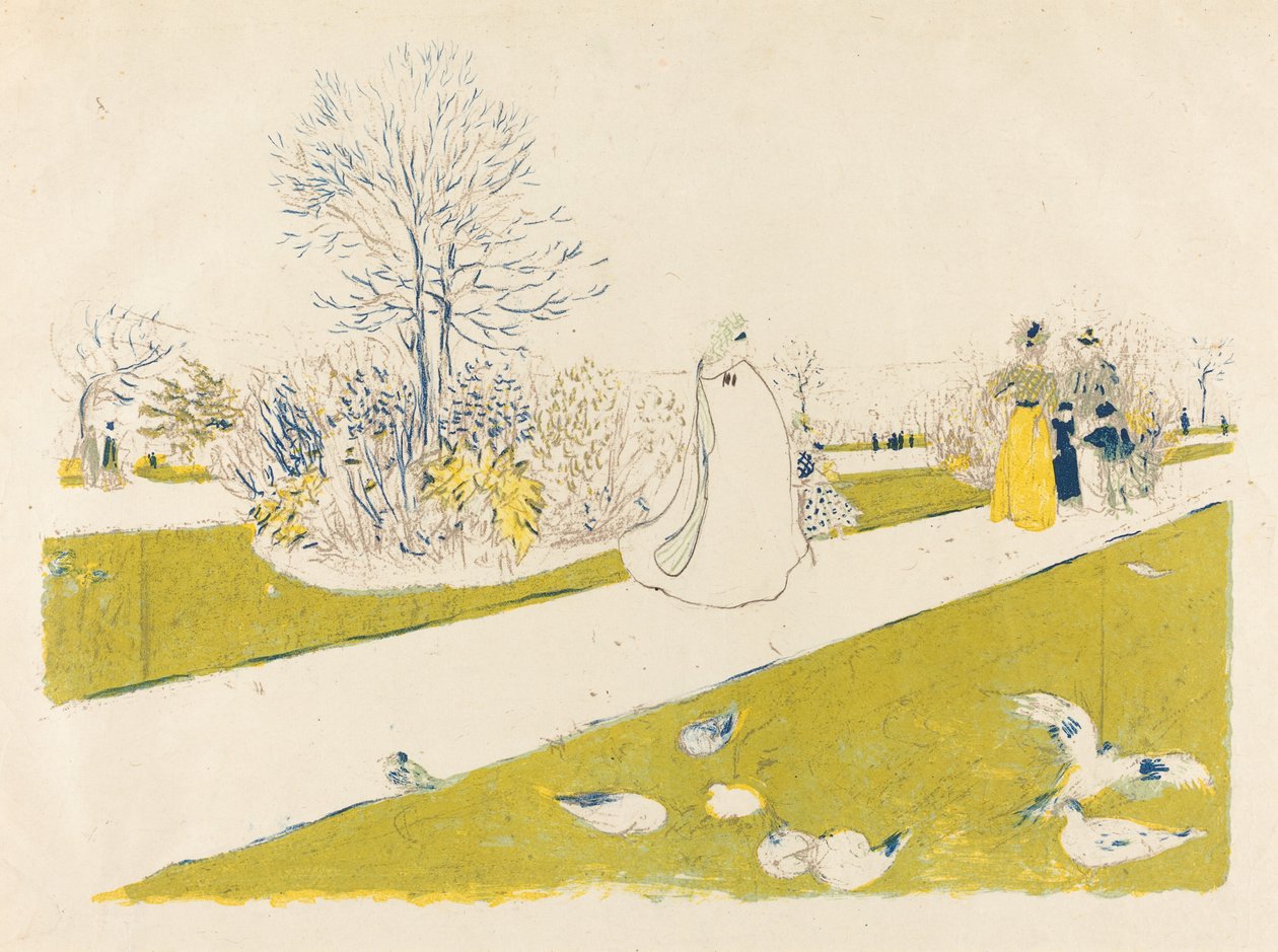 El Jardín de las Tullerías de Edouard Vuillard