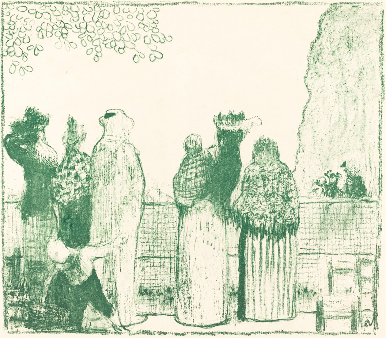 Los jardines de las Tullerías, 1895 de Edouard Vuillard