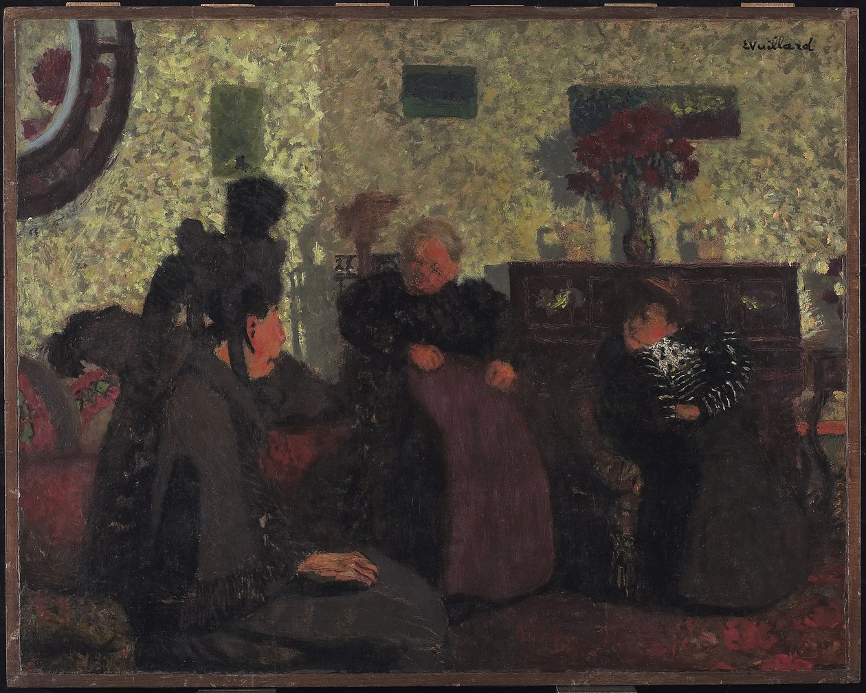 La visita de la viuda, 1899 de Edouard Vuillard