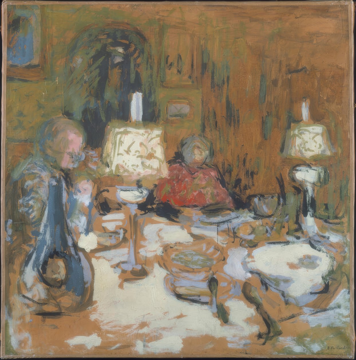 La cena, rue de Calais de Edouard Vuillard