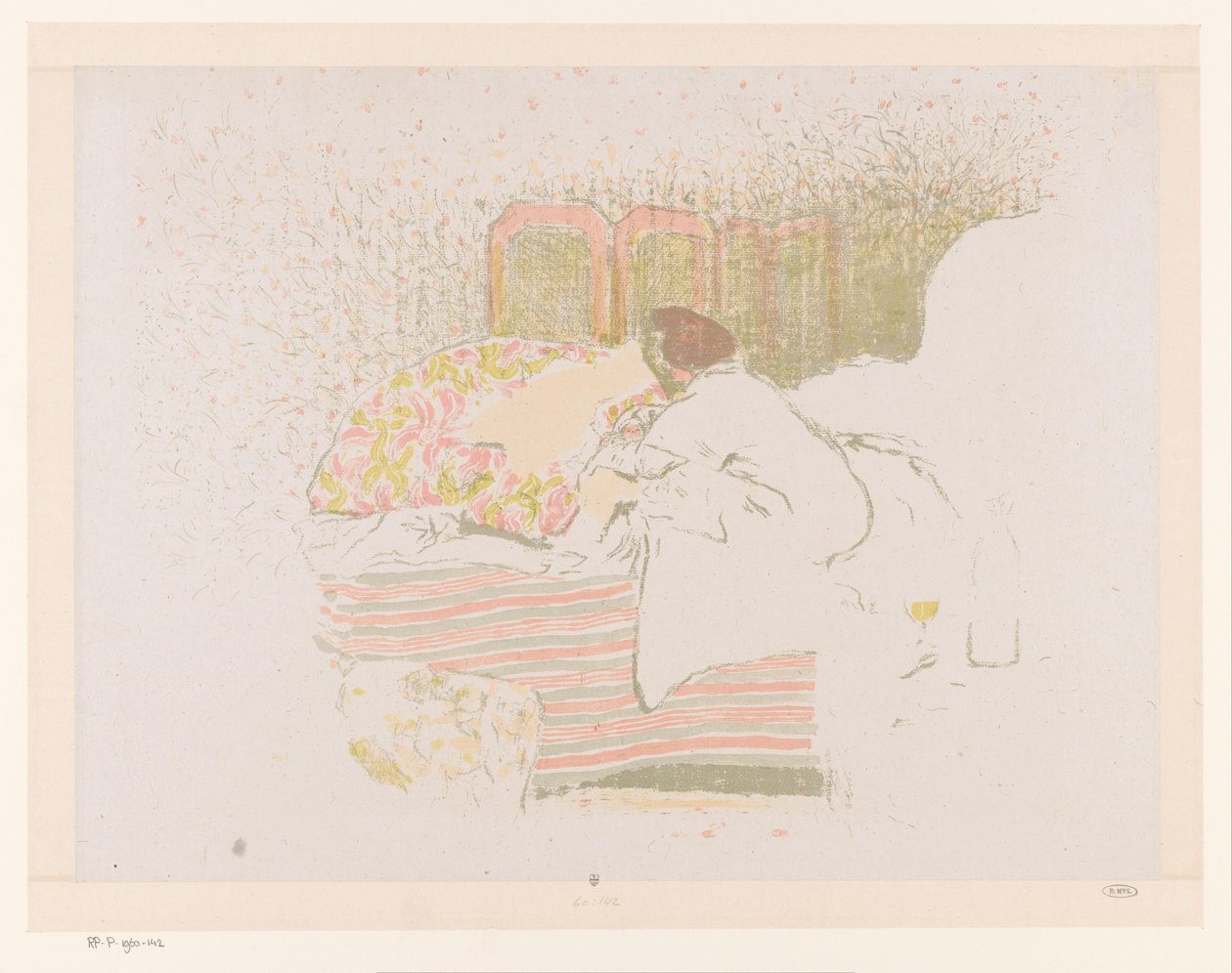 Mujer con niño en la cama
El nacimiento de Annette de Edouard Vuillard