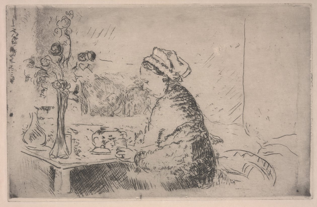 Mujer con un Ramo, c.1924 de Edouard Vuillard
