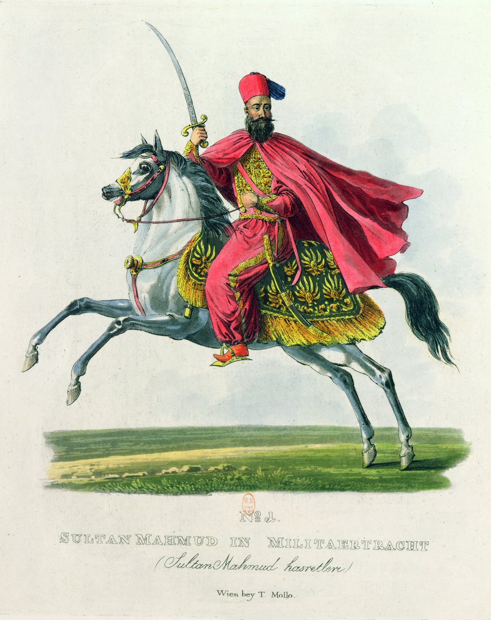 Sultán Mahmud II (1785-1839) 1829 de Eduard Gurk