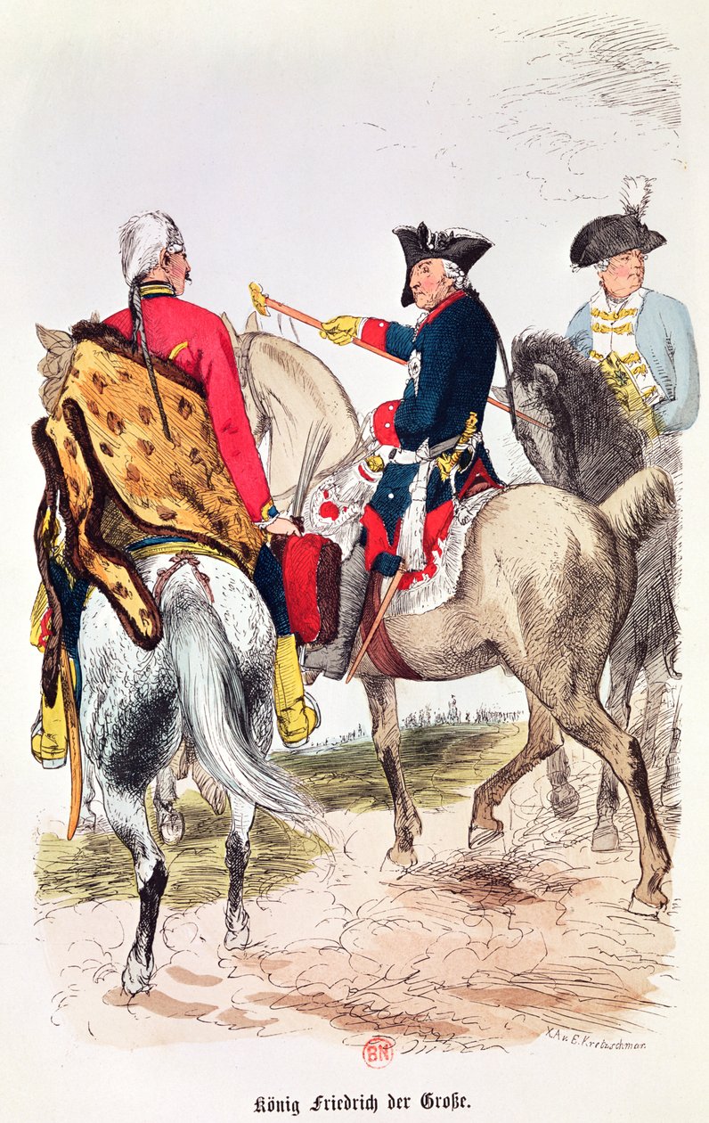 Federico II (1712-86) el Grande, ilustración de 