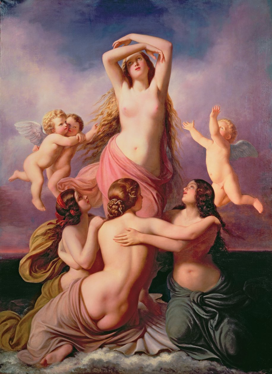 El nacimiento de Venus, 1846 de Eduard Steinbruck