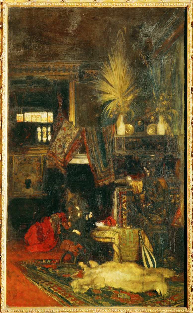 El pintor Hans Makart en su estudio ... (pintura sobre lienzo) de Eduard Charlemont