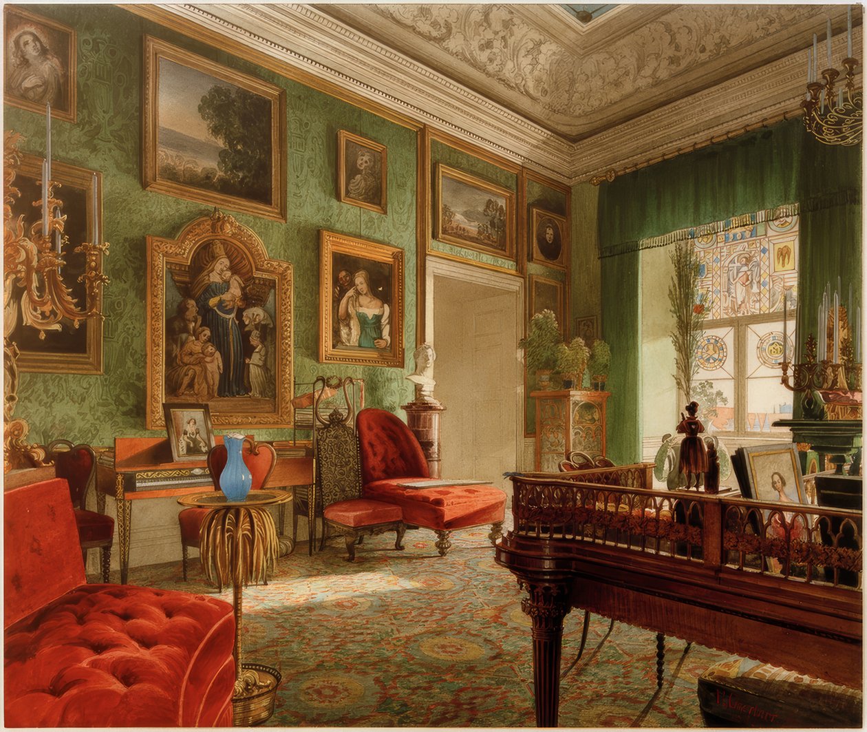 La habitación verde en el castillo de Berlín de Eduard Gärtner