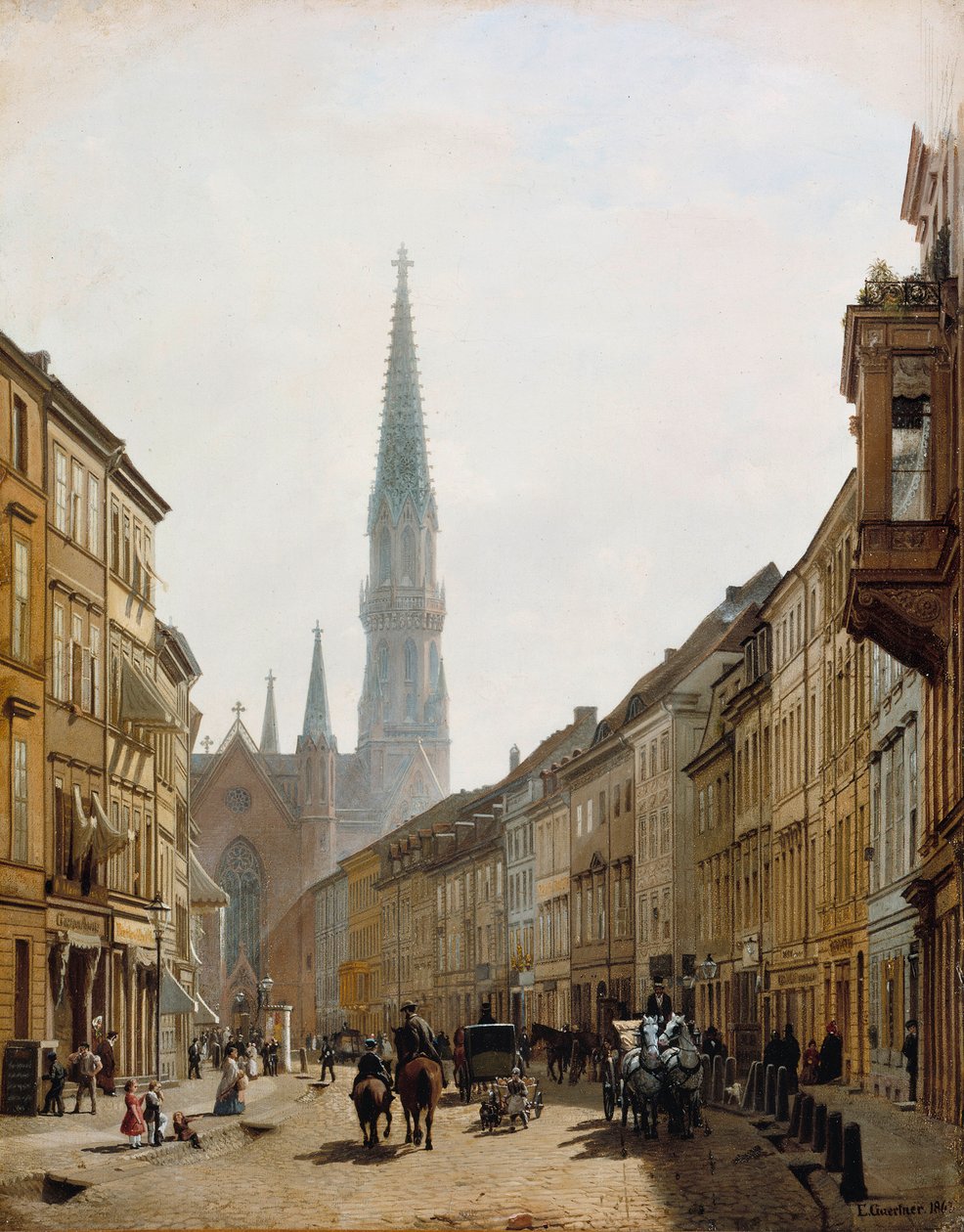 La Brüderstraße de Eduard Gaertner