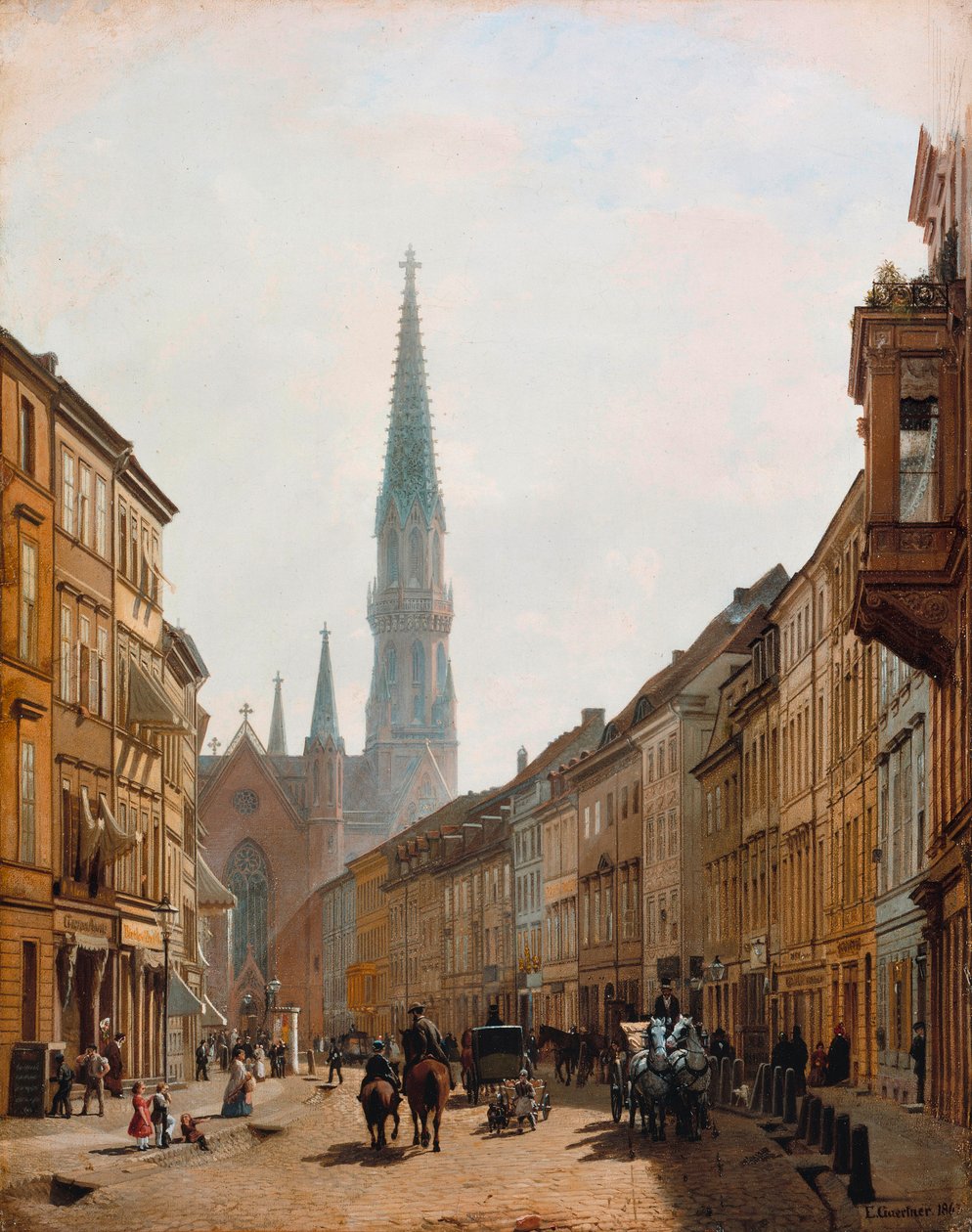 La Brüderstraße de Eduard Gaertner