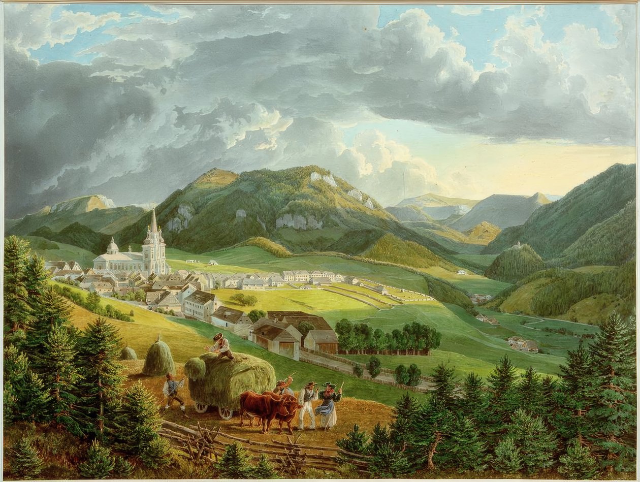 Mariazell desde Bürgeralpe de Eduard Gurk