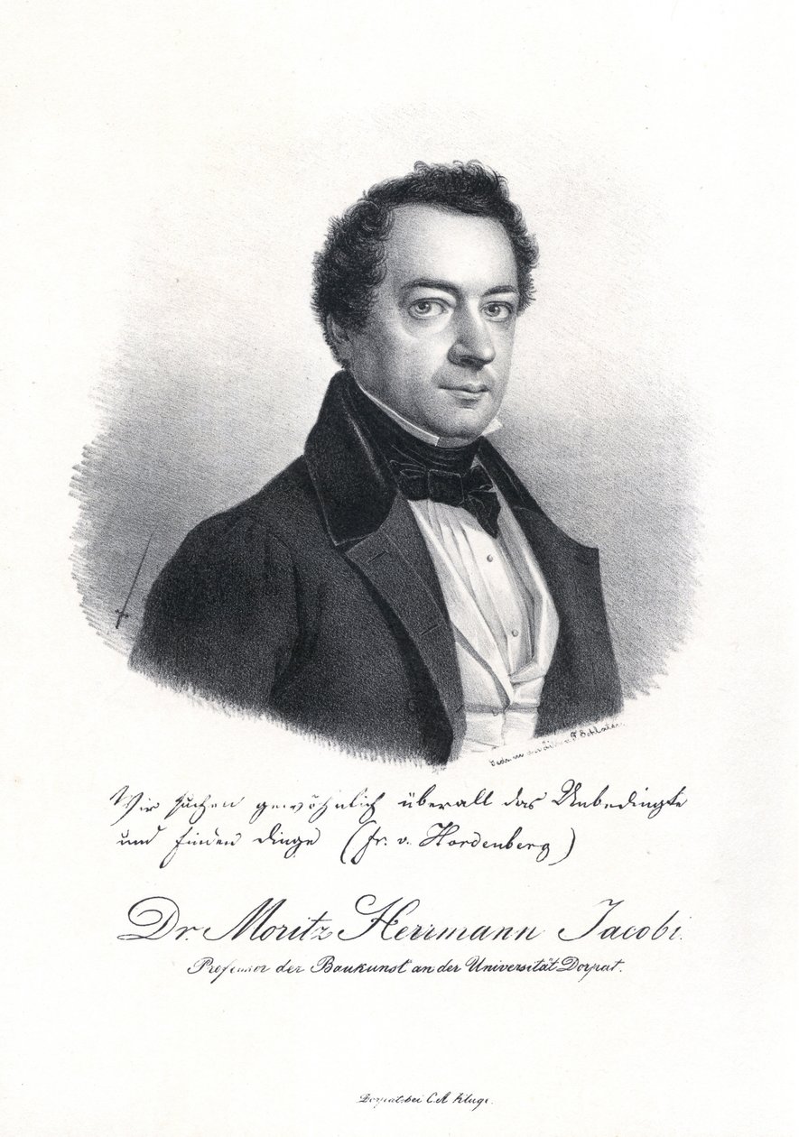 Retrato de Moritz Hermann von Jacobi de Eduard Hau