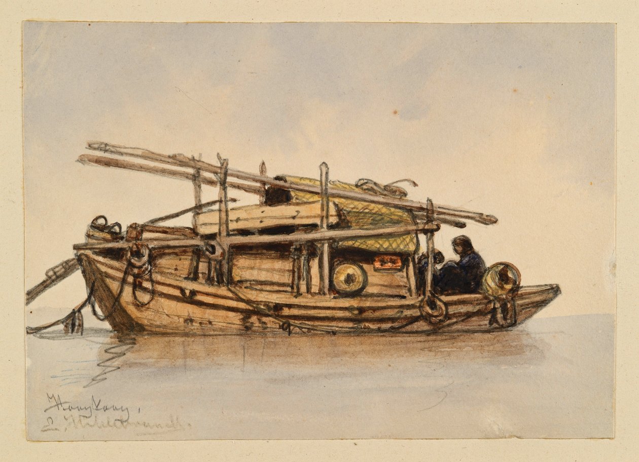 Barco procedente de Hong Kong de Eduard Hildebrandt
