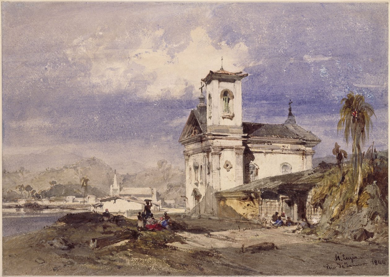 Iglesia de Santa Luzia, Río de Janeiro de Eduard Hildebrandt