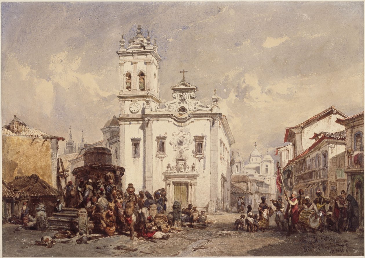 Iglesia de Santa Rita, Río de Janeiro de Eduard Hildebrandt
