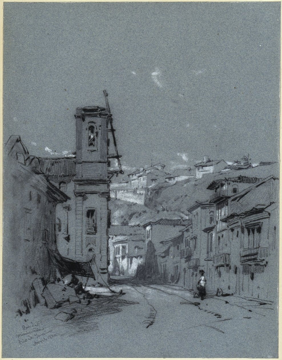 Calle de la Misericordia en Río de Janeiro de Eduard Hildebrandt