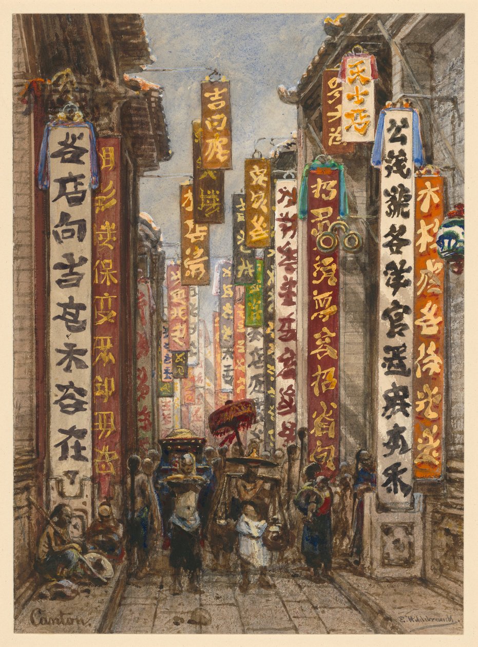 Calle en Canton de Eduard Hildebrandt